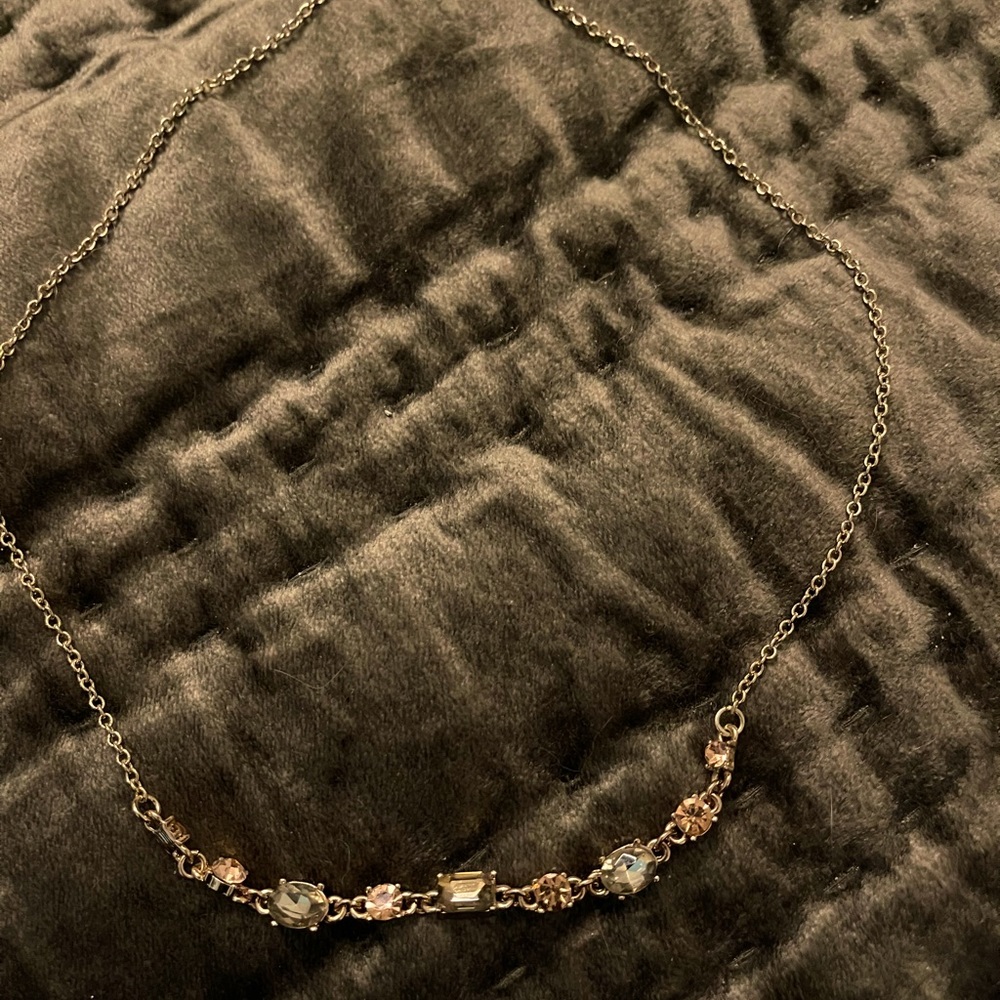 Gold multicolor short necklace